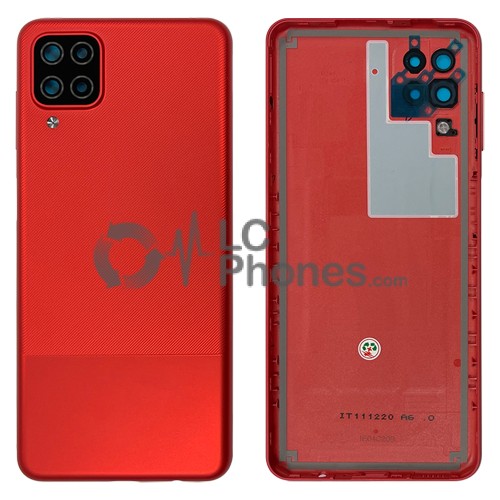 Samsung Galaxy A12 A125 / A12s A127 / A12 Nacho - Back Housing Cover with Camera Lens Red