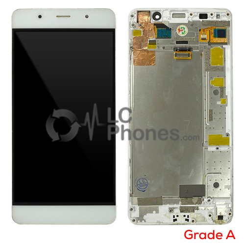 Hisense C1 - Full Front LCD Digitizer with Frame White (Original Used) Grade A