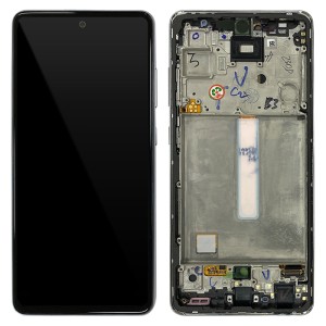 Samsung Galaxy A52 A525 / A52 5G A526 - Full Front LCD Digitizer With Frame Awesome White 