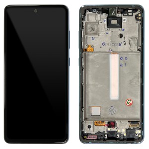 Samsung Galaxy A52 A525 / A52 5G A526 - Full Front LCD Digitizer With Frame Awesome Blue 