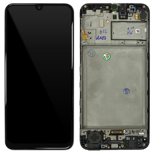 Samsung Galaxy M31 M315F - Full Front LCD Digitizer with Frame Black 