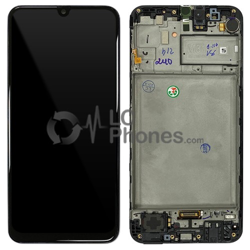 Samsung Galaxy M31 M315F - Full Front LCD Digitizer with Frame Black < Service Pack >