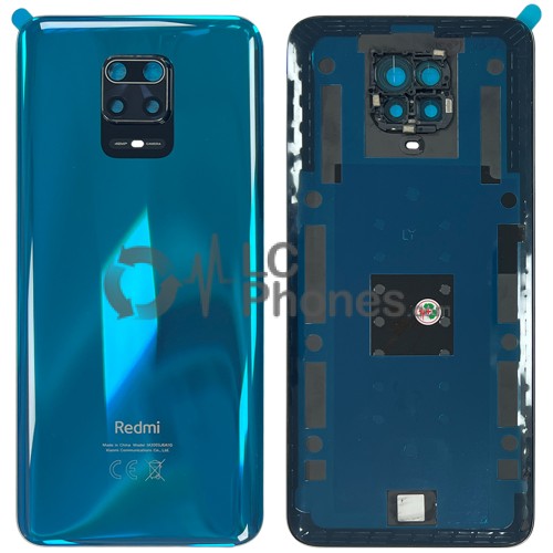 Xiaomi Redmi Note 9S - Battery Cover with Adhesive & Camera Lens Aurora Blue