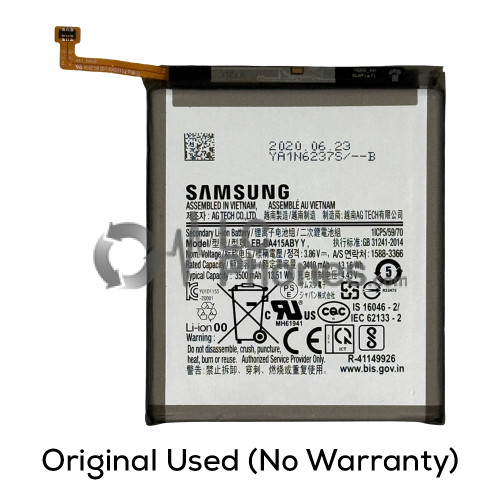 Samsung Galaxy A41 A415 - (Original Used) Battery EB-BA415ABY 3500mAh 13.51Wh (No Warranty)