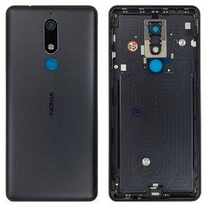 Nokia 5.1 TA-1075 / TA-1061 / TA-1088 / TA-1081 / TA-1076 - Back Housing Cover Black