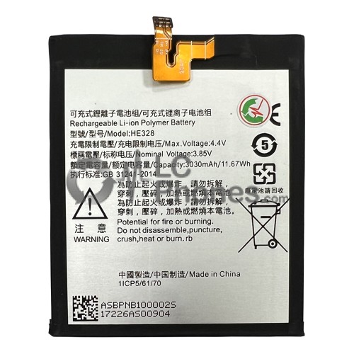 Nokia 8 TA-1004 / TA-1012 / TA-1052 - Battery HE328 3030mAh 11.67Wh