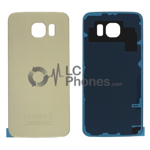 Samsung Galaxy S6 G920 - Battery Cover Gold with Adhesive