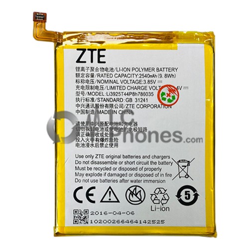 ZTE Smart Prime 7 / Vodafone 600 VFD 600 - Battery Li3925T44P8h786035 25400mAh 9.8Wh