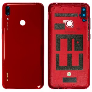 Huawei Y7 (2019) - Back Housing Cover with Camera Lens Coral Red