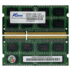 ASint RAM Memory 2GB DDR3 2RX8 PC3 8500 1333MHz 204 PIN