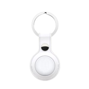 AirTag - Keychain Leather Case White