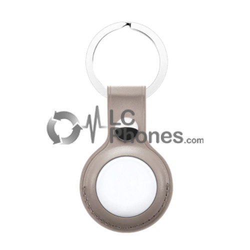 AirTag - Keychain Leather Case Grey