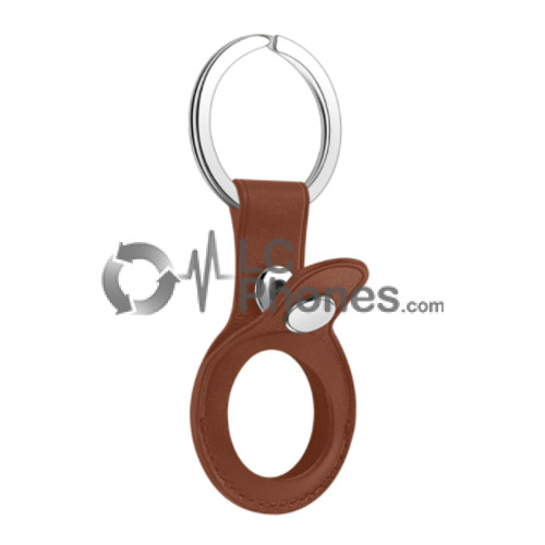 AirTag - Keychain Leather Case Brown