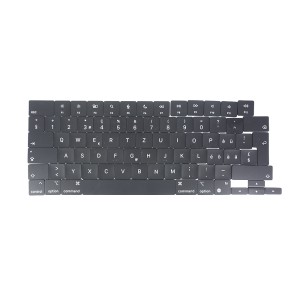 Macbook Air 13 inch M2 A2681 / M3 A3113 / 15'' M3 A3114 / Pro 14'' M1 Pro A2442 / 16'' A2485 / 14'' M2 Pro A2779 / 16'' M2 Pro A2780 / 13'' M3 A2918 / 16'' M3 Pro, M3 Max A2991 / 14'' M3 Pro, M3 Max A2992 - Keyboard Keycaps Replacement German Swiss CH Layout