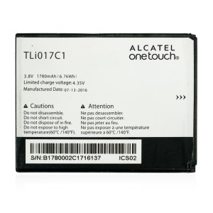 Alcatel One Touch Streak OT-4060, OT-4060A / One Touch Pop 3 OT-5017, OT-5017D, OT-5019 - Battery TLI017C1 1780mAh 6.76Wh