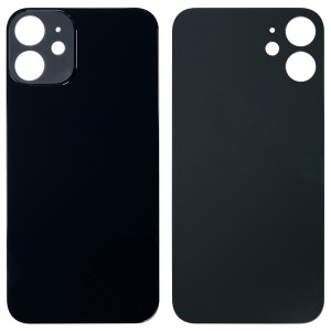 iPhone 12 Mini - Battery Cover with Big Camera Hole Black