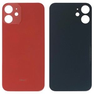 iPhone 12 Mini - Battery Cover with Big Camera Hole Red