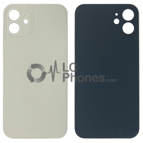 iPhone 12 - Battery Cover with Big Camera Hole White