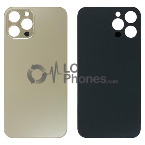 iPhone 12 Pro Max - Battery Cover with Big Camera Hole Gold