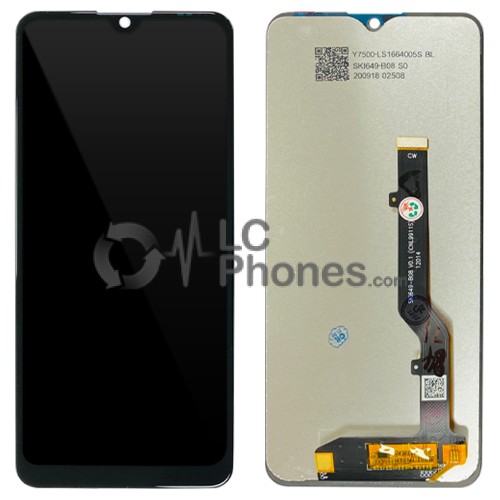 ZTE Blade A7S 2020 - Full Front LCD Digitizer Black