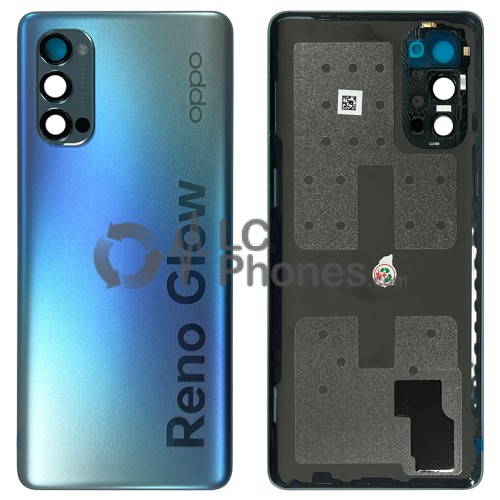 OPPO Reno4 Pro 5G CPH2089 - Battery Cover with Adhesive & Camera Lens Galactic Blue