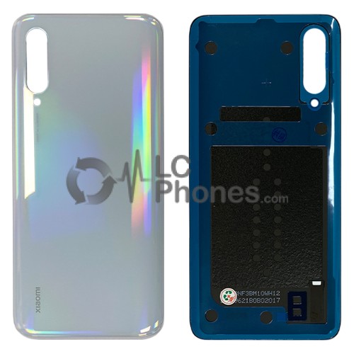 Xiaomi Mi 9 Lite - Battery Cover with Adhesive Pearl White