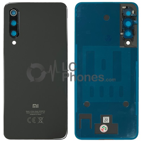 Xiaomi Mi 9 SE - Battery Cover with Adhesive & Camera Lens Gray