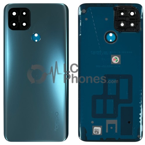 OPPO A15 CPH2185 / A15s CPH2179 - Battery Cover with Adhesive Mystery Blue