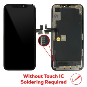 iPhone 11 Pro - Full Front OLED Digitizer without Touch IC Black 