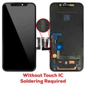 iPhone 11 - Full Front LCD Digitizer without Touch IC Black 
