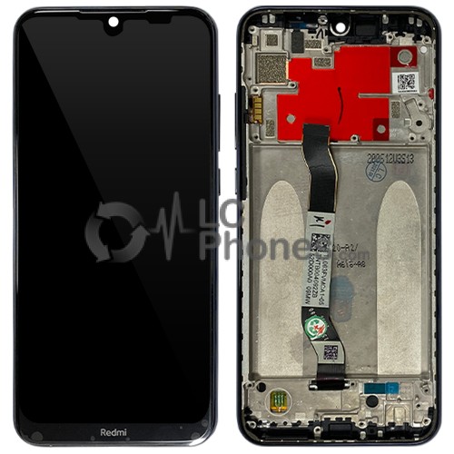 Xiaomi Redmi Note 8T - Full Front LCD Digitizer with Frame Moonshadow Grey < Service Pack >