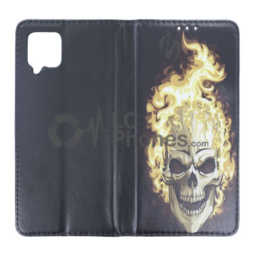 Samsung Galaxy A42 5G A426 - Skull Wallet Case