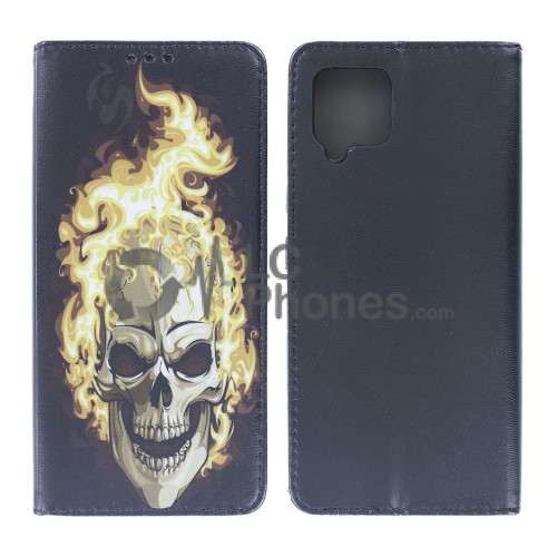 Samsung Galaxy A42 5G A426 - Skull Wallet Case