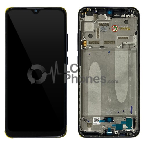 Xiaomi Mi A3 - Full Front LCD Digitizer with Frame Kind of Gray < Service Pack >