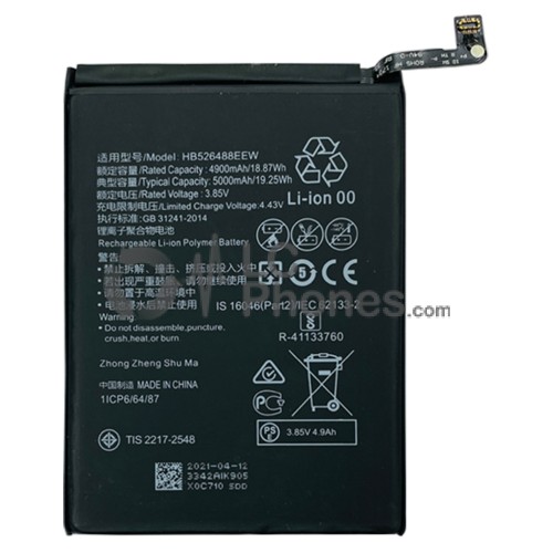 Huawei Y7a / P Smart (2021) / Honor 10X Lite - Battery HB526488EEW 4900mAh 18.87Wh