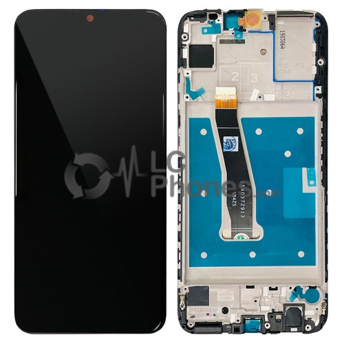 Huawei P Smart (2019) POT-LX1 - Full Front LCD Digitizer with Frame Black (Original Remaded)