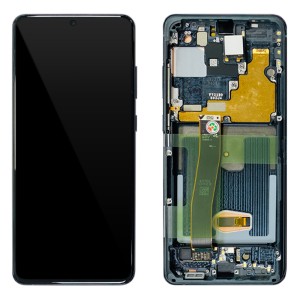 Samsung Galaxy S20 Ultra G988 / S20 Ultra 5G G988 - Full Front LCD Digitizer Cosmic Black  Without Camera