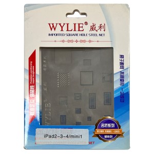 Wylie - IC Repair BGA Rework Reballing Stencil Template for iPad 2 / 3 / 4 / Mini A1432, A1454, A1456