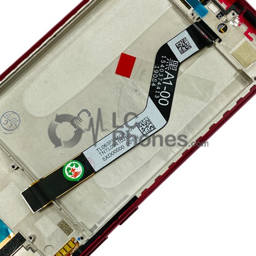 Xiaomi Redmi Note 7 / Note 7 Pro - Full Front LCD Digitizer with Frame Nebula Red < Service Pack >