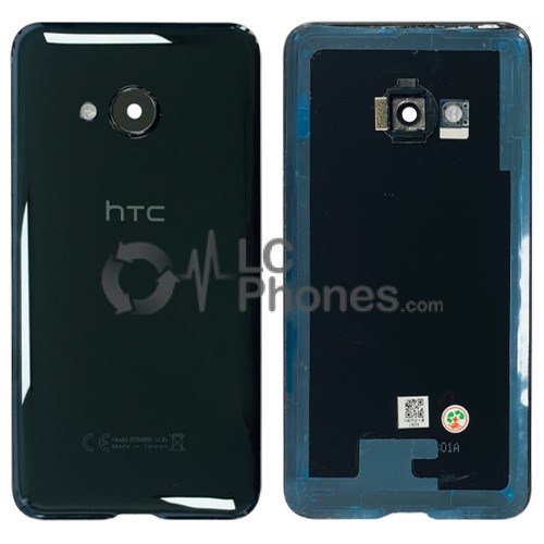 HTC U Play / Alpine - Battery Cover with Adhesive Brilliant Black