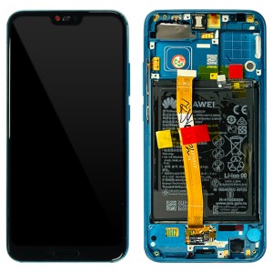 Huawei Honor 10 - Full Front LCD Digitizer Phantom Green With Frame & Battery 