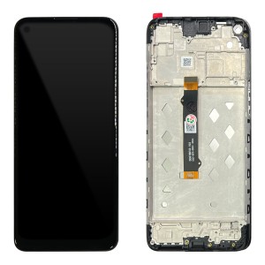 Motorola Moto G9 Power XT2091-3 - Full Front LCD Digitizer with Frame Black