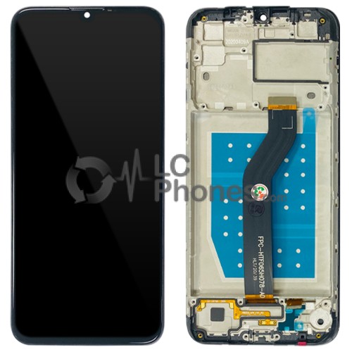 Motorola Moto G8 Power Lite XT2055-1 XT2055-2 XT2055-4 - Full Front LCD Digitizer with Frame Black