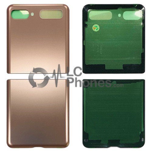 Samsung Galaxy Z Flip 5G F707 - Battery Cover Set with Adhesive Mystic Bronze