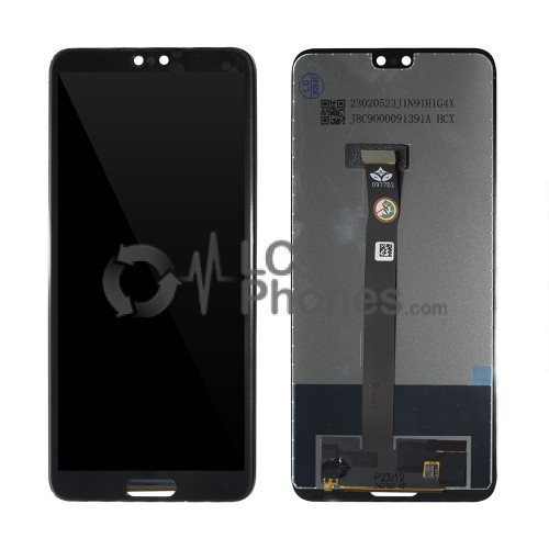 Huawei P20 - Full Front LCD Digitizer Black < Service Pack >