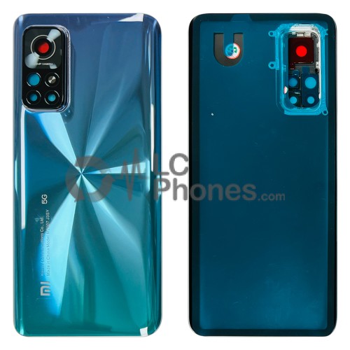 Xiaomi Mi 10T Pro 5G - Battery Cover with Adhesive & Camera Lens Aurora Blue