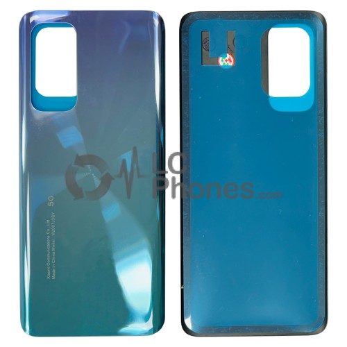 Xiaomi Mi 10T Pro 5G - Battery Cover with Adhesive Aurora Blue