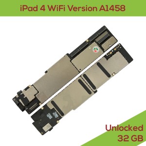 iPad 4 WiFi Version A1458 - Fully Functional Logic Board UNLOCKED 32Gb