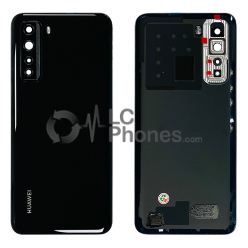 Huawei P40 Lite 5G - Battery Cover with Adhesive & Camera Lens Midnight Black