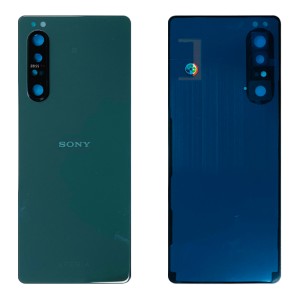 Sony Xperia 1 II - Battery Cover  with Adhesive & Camera Lens Mirror Lake Green